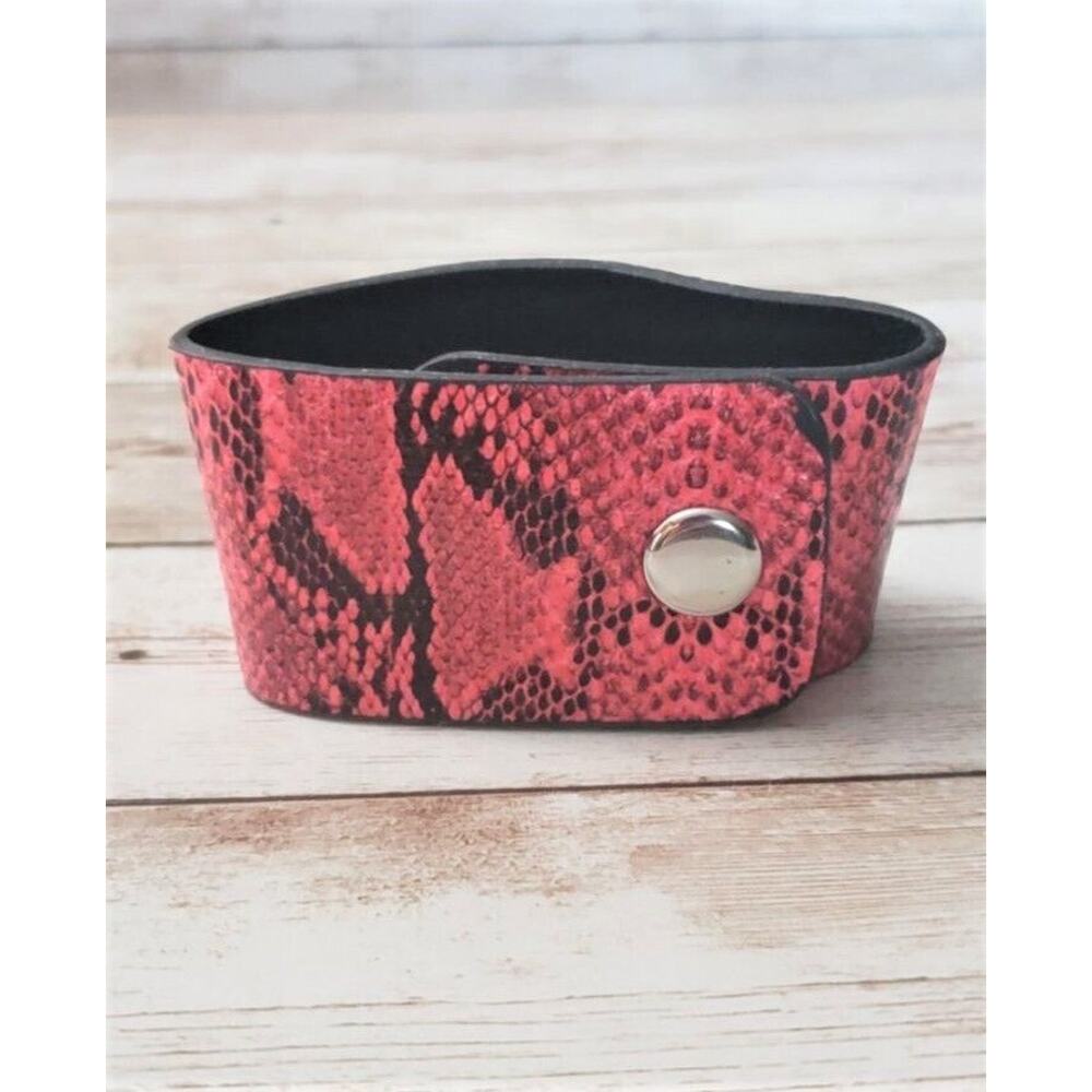 Pink Animal Print - Wide/Chunky Cuff Bracelet